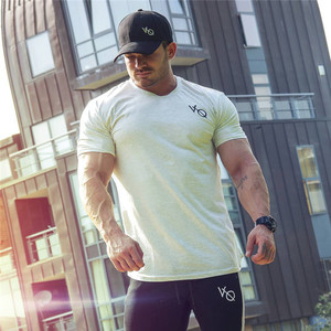 肌肉博士VQ新款运动短袖男健身上衣兄弟马拉松跑步训练服圆领T恤