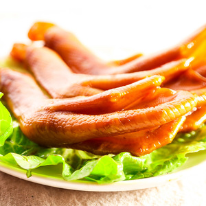 贻庆食品五香香辣鸭爪300克