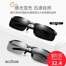 日夜两用驾驶眼镜 强弱光变色眼镜偏光镜射鱼眼镜 镖鱼防折射眼镜