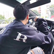 清仓 卫衣 原创后背大logo字母印花宽松圆领蝙蝠袖 EvanXX