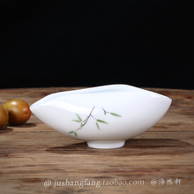 景德镇青花瓷手绘 茶匙 茶测侧 茶荷 茶勺 茶斗茶铲功夫茶具工具