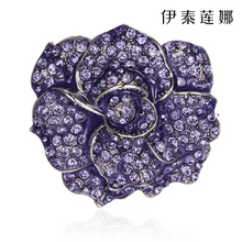 伊泰莲娜胸针女玫瑰花胸花配饰日韩时尚 饰品