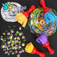 儿童绘画海绵刷 大号涂鸦工具 幼儿园绘画类用品手工DIY画笔4支装