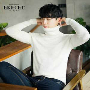 秋冬加绒加厚高领毛衣