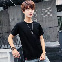 清仓杰森马克以纯白色黑色短袖 半袖 纯棉纯色打底衫 t恤男士 特价