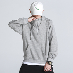 二十八间春装纯色简约连帽情侣卫衣潮流休闲OVERSIZE宽松男士外套