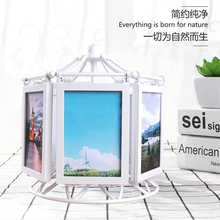 儿童礼品 12张5寸竖版组合相框 竖框音乐盒摩天轮相框 影楼相架
