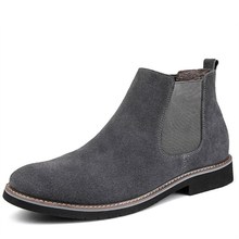 men chelsea boots leather boot shoes casual boots切尔西靴男