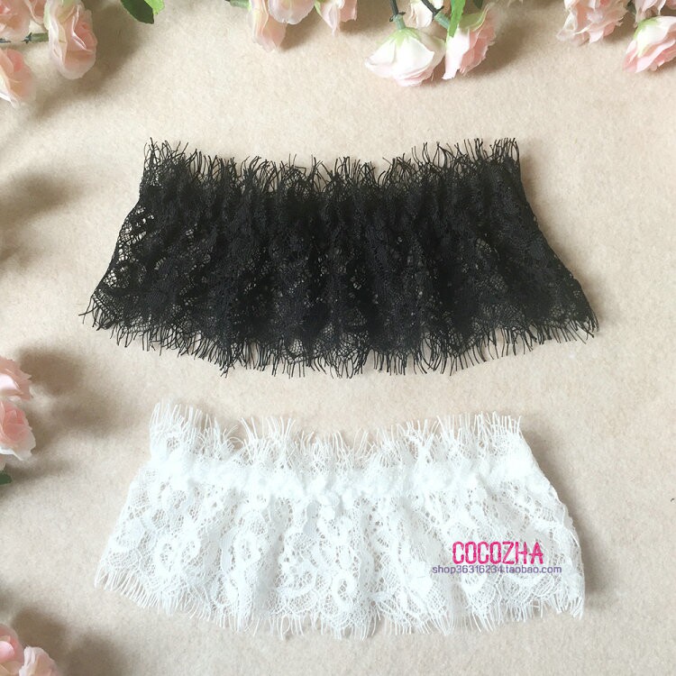 宽边睫毛蕾丝花边公主大腿环腿圈吊袜带配件