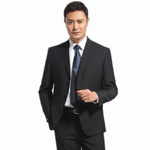 商务物业工作服矮胖肥佬大码 三扣宽松版大码 职业西装 西服套装 男士