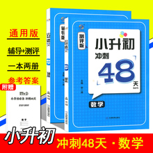 小学毕业系统总复习宝典升学必备六年级升七年级知识大全知识集锦宝典培优数学 辅导版 小升初必备冲刺48天 测评版 数学 宇轩图书
