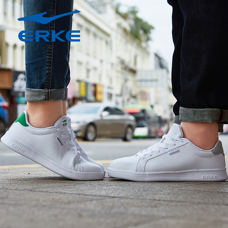 ERKE Couple Sports Shoes Casual Women's Versatile Small White Shoes Board Shoes Women's and Men's New Shoes Men's Shoes Women's Shoes