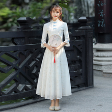 改良唐装套装古风上衣女民国风中式茶艺服装中国旗袍女装复古汉服图片