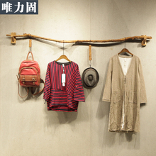 树枝男服装店展示架上墙壁挂衣服架子正面展架女装店货架童装衣钩