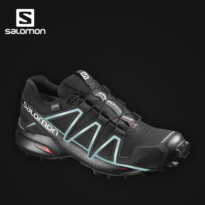 Salomon 萨洛蒙女款户外防水透气越野跑鞋 SPEEDCROSS 4 GTX W