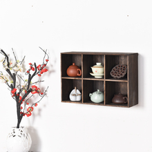 小饰品古董展示架 墙壁茶壶茶杯储物架 守靖褡蛹 创意格子铺