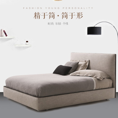 布艺床小户型可拆洗打折促销