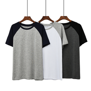 2018夏季男士薄款睡衣上装莫代尔短袖上衣休闲t恤家居服