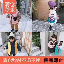 2018新款 儿童宝宝婴儿加绒加厚羽绒棉衣外 abao衣橱女童马甲秋冬装