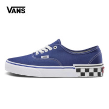 新款 运动帆布鞋 蓝色Authentic低帮情侣款 Vans范斯官方正品