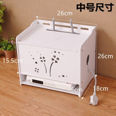 多功能机顶盒路由器盒子Wifi光猫收纳盒电线理