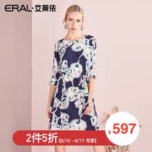 【门店直发】ERAL/艾莱依商场同款夏季连衣裙2018新款宽松雪纺图片