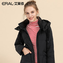 ERAL/艾莱依羽绒服女中长款外套2018新款加厚韩版潮617103062图片