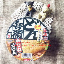现货日本日清nissin兵卫油鱼腐豆腐乌冬面mini方便面原汤46g