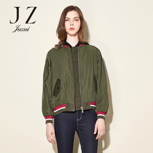 JUZUI/玖姿2017旗舰店冬季新款长袖轻薄羽绒服女短款棒球服外套女图片