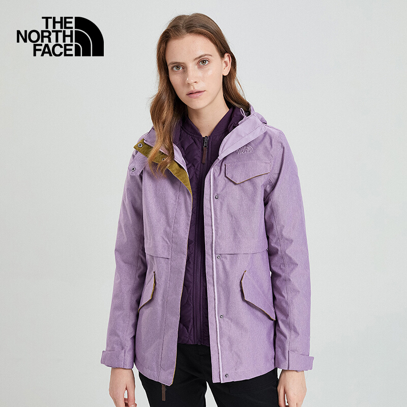 Autumn/Winter 19 New Product The NorthFace North Charge Coat Women's Three in One Outdoor Waterproof and Warm Coat 3VV1