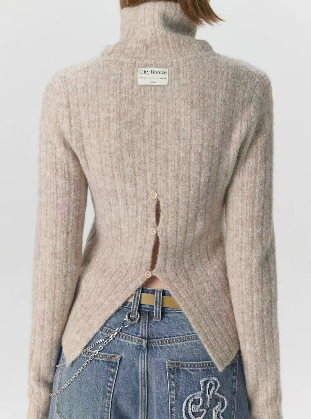 韩国CTBR高领针织衫女士秋冬羊毛衫