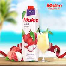 泰国原装进口Malee玛丽荔枝汁1L瓶装水果果汁饮料0脂肪冲饮果蔬汁