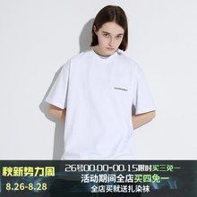 宽松LOGO印花基础打底衫 T恤 男女情侣短袖 SS19 UNKNOWNWORLD