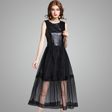 fashion woman Vest 新款 背心连衣裙Dress skirt middle 女装