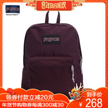 Jansport官网旗舰店拼接撞色男女生双肩背包书包T60G 47R