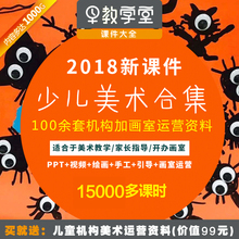 少儿美术课件培训课教材儿童创意课件PPT美术教程培训班课程教案
