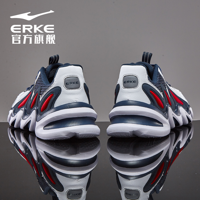 ERKE Men's Sneakers Autumn Winter 2019 Father's Shoes Men's Shoes Running Shoes Leisure Running Shoes Fashion