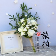影楼拍照旅拍摄影森系手捧花新娘婚礼仿真花束婚纱摄影道具手捧花