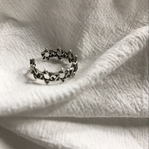 复古做旧泰银戒指