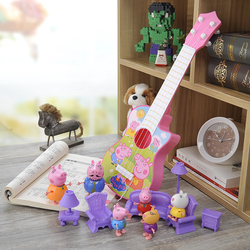 儿童尤克里里玩具吉他初学者可弹奏音乐男女孩佩奇小猪小吉他玩具