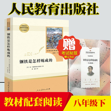 书目 正版 包邮 教育部推荐 人民教育出版社 名著阅读课程化丛书 8年级下册推荐 初中生统编语文教材配套阅读 钢铁是怎样炼成