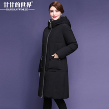 【90%白鸭绒】加厚羽绒服中长款女款时尚保暖甘甘的世界新款冬季图片
