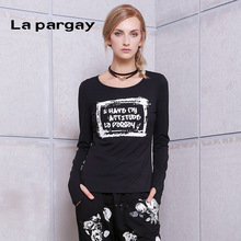 纳帕佳 lapargay 手工钉钻多工艺印花T女 2017秋新款 L48300344C