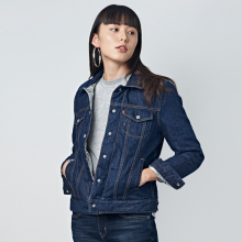 levis李维斯 18年冬季女子双面穿羽绒牛仔夹克外套56864-0000图片