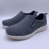 skechers斯凯奇 秋冬季健步鞋真皮懒人鞋一脚蹬防滑休闲鞋64911