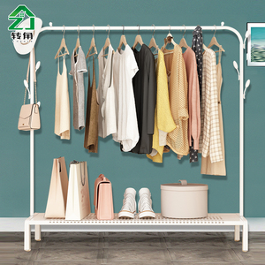 衣架落地卧室内置物架简易挂衣架简约现代衣帽架房间收纳衣服架子