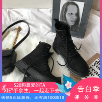 小sun家韩国chic帅气绒面中筒靴机车ulzzang马丁靴高帮ins女鞋夏 小sun家韩国chic帅气绒面中筒靴机车ulzzang马丁靴高帮ins女鞋夏