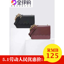 20780718 新加坡女士金属粗链条波浪纹翻盖单肩斜跨包手提包小CK2