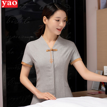 男酒店客房保洁员工作服女薄款 夏季物业清洁工套装 医院保洁服短袖