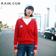 Rain．cun/然与纯2018年秋冬新品薄款宽松针织开衫C6146图片